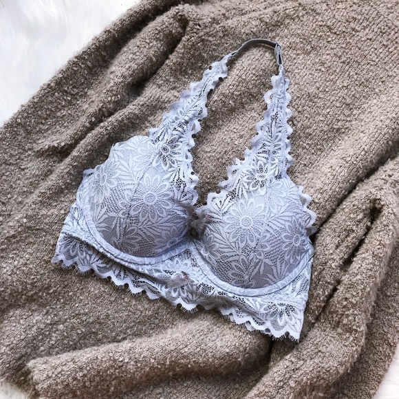 PINK Victoria's Secret Other - SOLD •VS Pink Periwinkle Eyelash Lace Bralette•